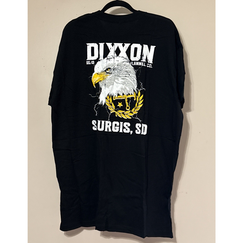 Dixxon Tee Shirt Mens Size 3XL Black Let Freedom Caw Sturgis SD New